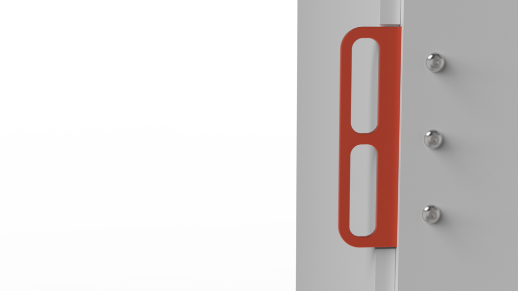 Even a five-year-old can turn the closet into a safe room. The magic handle (Photo: Holon Institute of Technology) Even a five-year-old can turn the closet into a safe room. The magic handle