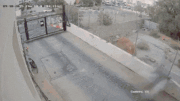 Падение дрона в Эйлате (צילום: שימוש לפי סעיף 27א בחוק זכויות יוצרים ) נפילת כטב"ם באילת