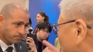 ויכוח בין אלעד שושן לבין יאן שואטנג במהלך פורום שיאנגשאן בבייג'ינג