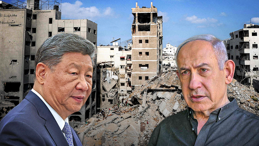 Chinese President Xi Jingping, Prime Minister Benjamin Netanyahu 