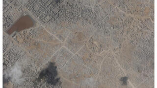 תיעוד לוויין מהעיר עזה