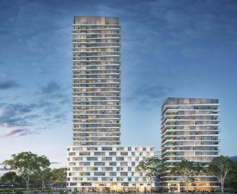 הדמיית הפרויקט של קבוצת הרכישה בשדה דב