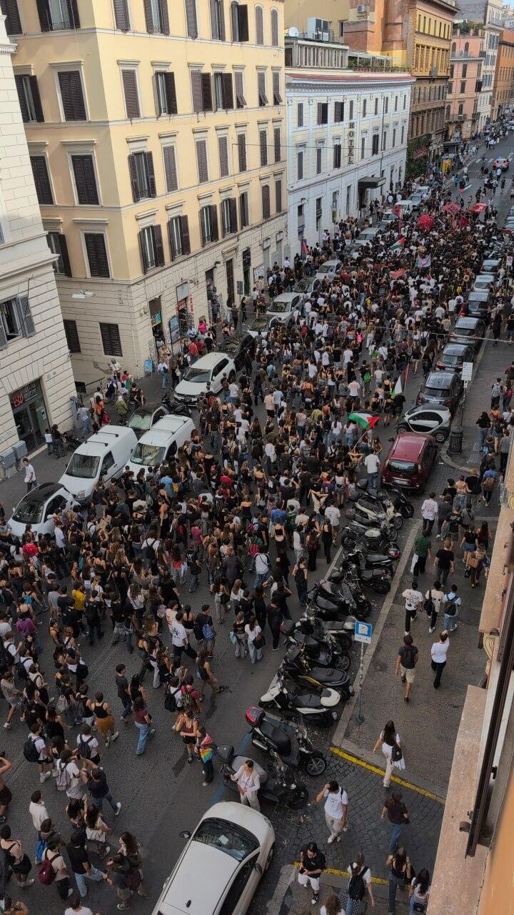 הפגנות נגד ישראל ברומא