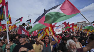 מחאה פרו-פלסטינית בגנואה 