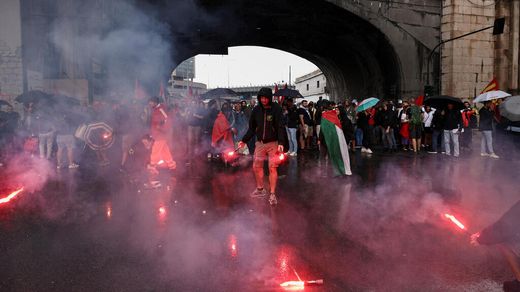 מחאה פרו-פלסטינית בגנואה 