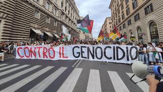 הפגנה פרו פלסטינית ברומא