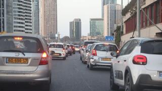 פקקים באזור תל אביב