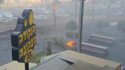 תיעוד: פגיעת כטב"ם באילת 