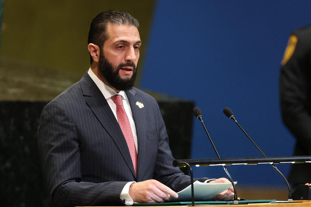 אל ג'ולני, נשיא סוריה, בעצרת הכללית של האו"ם בניו יורק