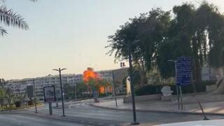 תיעוד: פגיעת כטב"ם באילת 