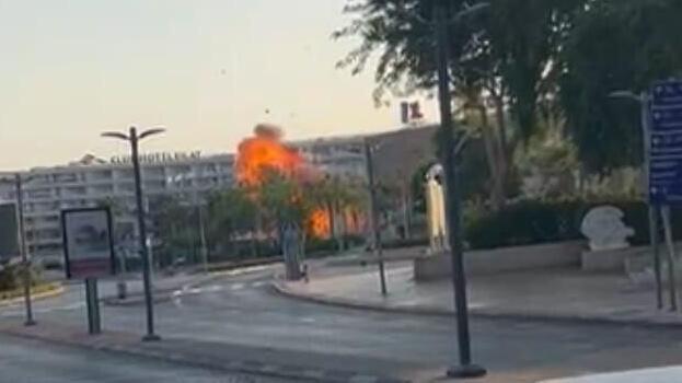 Падение беспилотника в Эйлате (Публикуется в соответствии с п. 27 алеф Закона об авторских правах) תיעוד: פגיעת כטב"ם באילת