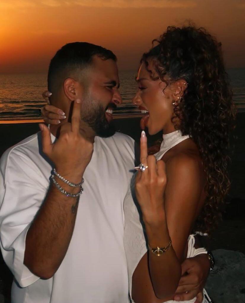 עדן פינס אושר כהן הצעת נישואים טבעת יהלום