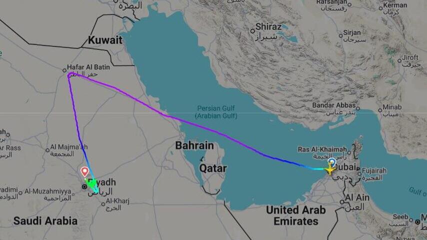 טיסה לתל אביב נחתה בסעודיה - עם מטוס מלא ישראלים