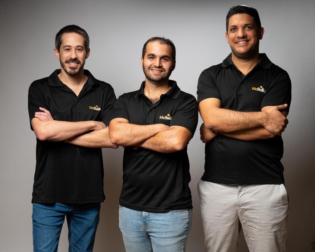MeBook CEO Idan Frost, CMO Yinon David and CTO Idan Ben Shimon