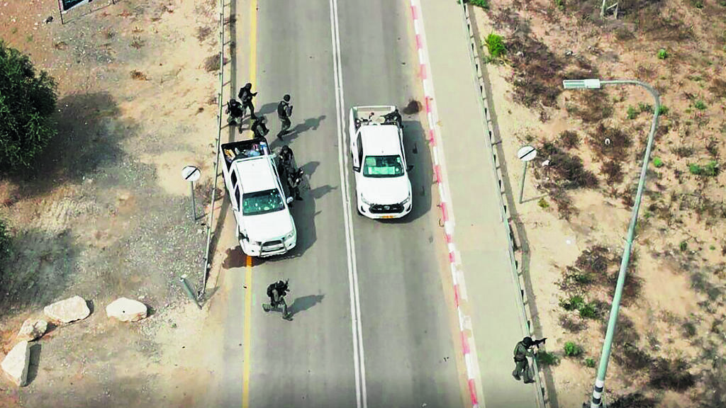 A scene from October 7 (Photo: IDF) אחת מזירות הקרב ב־7 באוקטובר