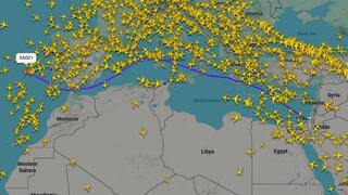 נתיב הטיסה של נתניהו בכנף ציון מישראל לארה"ב