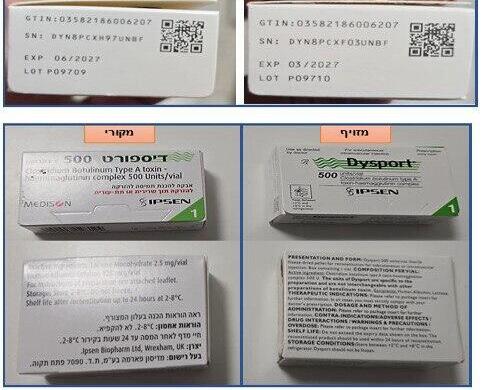 משרד הבריאות איתר בוטוקס מזויף בבית מרקחת בחיפה
