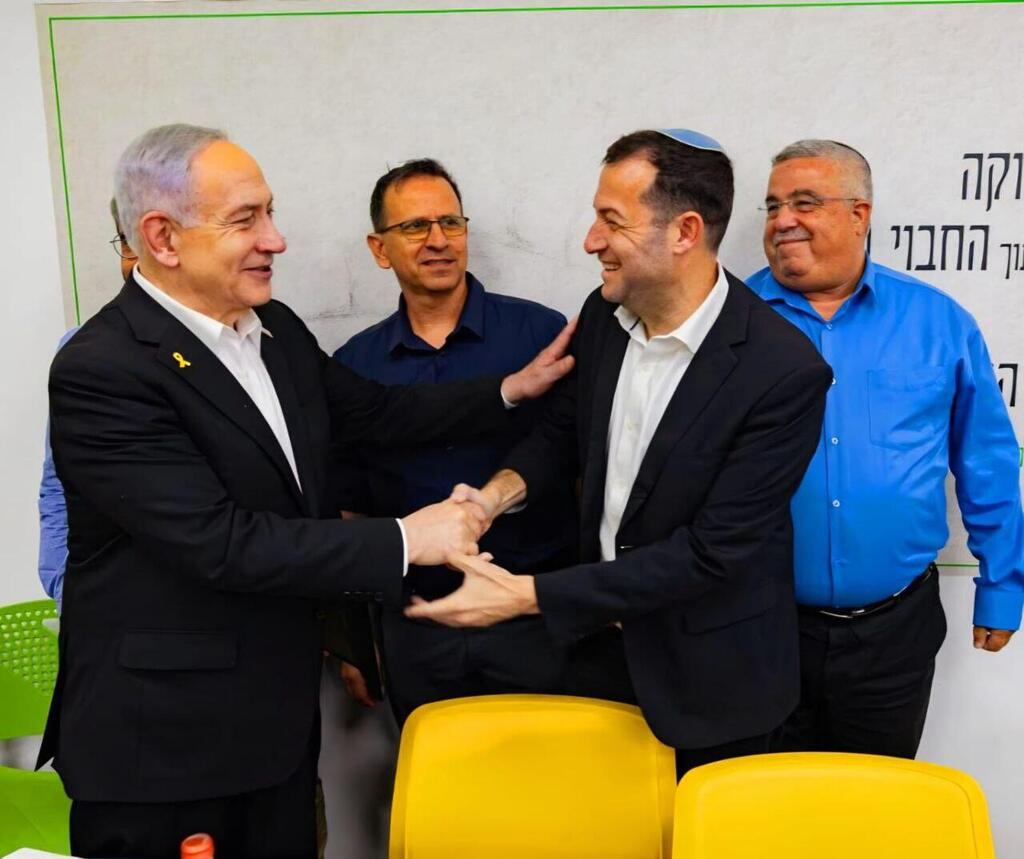 ראש הממשלה נתניהו עם ראש מועצת שומרון יוסי דגן