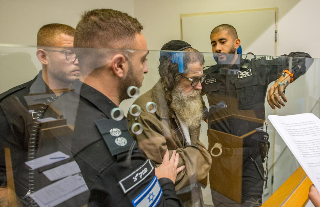 Yaakov Perl, dual US-Israeli citizen accused of spying for Iran, in court (Photo: Ido Erez) יעקב פרל, החשוד בריגול עבור איראן, בדיון בעניינו בבית משפט השלום בתל אביב