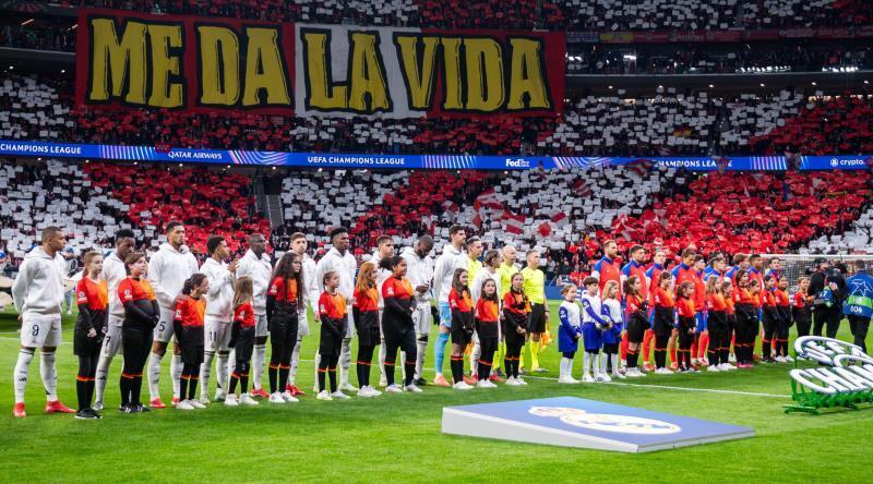 The Madrid derby between Real Madrid and Atlético Madrid 
