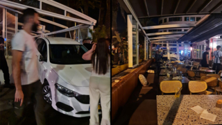 רכב התנגש בבית קפה "לנדוור" בקריית מוצקין