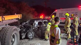 זירת התאונה באשדוד