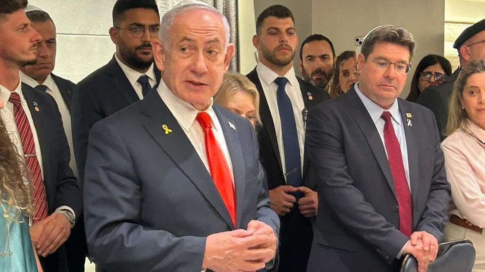 ראש הממשלה בנימין נתניהו בקבלת שבת בקונסוליה הישראלית בניו יורק