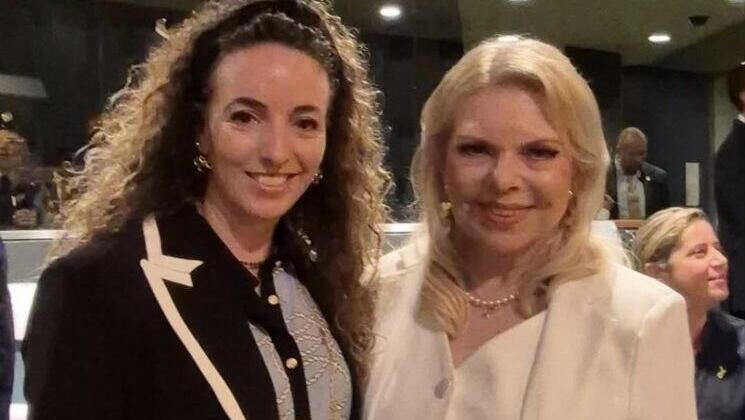 Сара Нетаниягу и Идит Сильман в ООН (Фото: инстаграм министра) הנסיעה של עידית סילמן השרה להגנת הסביבה לעצרת האו"ם בניו יורק