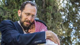 הרב יעקב נגן באירוע "חיבוק ירושלים", המקדם מפגש בין-דתי