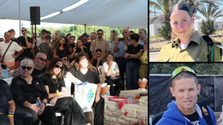 הלוויתם של נדב וים גולדשטיין-אלמוג שנרצחו בכפר עזה