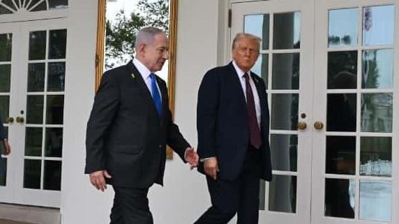  נתניהו וטראמפ בבית הלבן