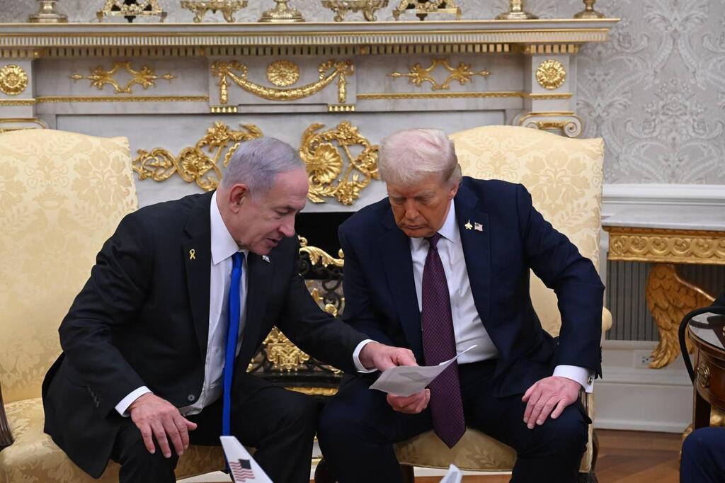 Trump and Netanyahu at the White House last September. No meeting is expected this time (Photo: GPO) טראמפ ונתניהו בבית הלבן