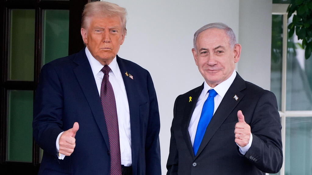 נתניהו וטראמפ בבית הלבן