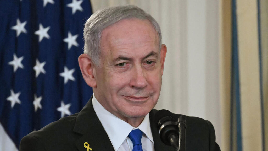  טראמפ ונתניהו במסיבת עיתונאים בבית הלבן