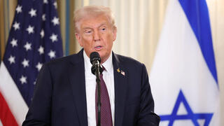  טראמפ ונתניהו במסיבת עיתונאים בבית הלבן