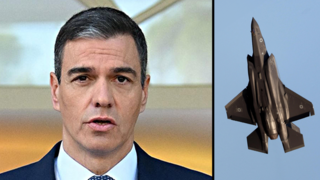 חצי חצאיפ מטוס F 35 פדרו סנצ'ס 