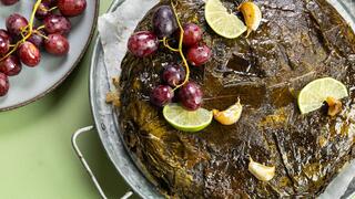 עוגת עלי גפן במלית אורז