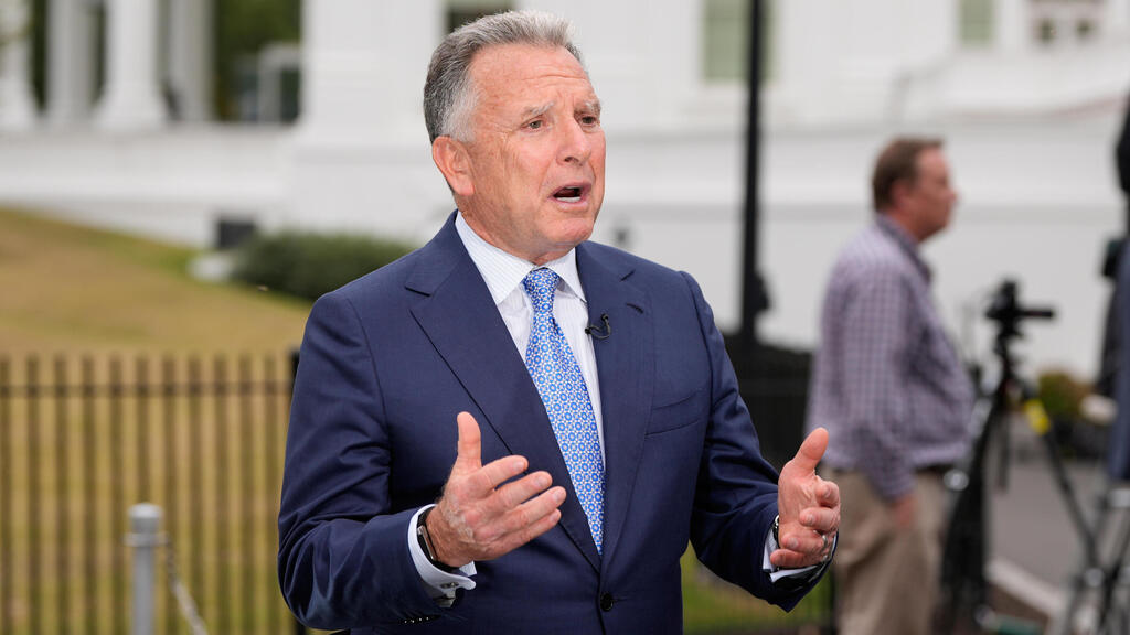 US envoy Steve Witkoff (Photo: AP Photo/Alex Brandon) וויטקוף לאחר מסיבת העיתונאים של נתניהו וטראמפ