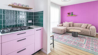 דירה ורודה בכפר סבא, עיצוב: הילה ברונשטיין