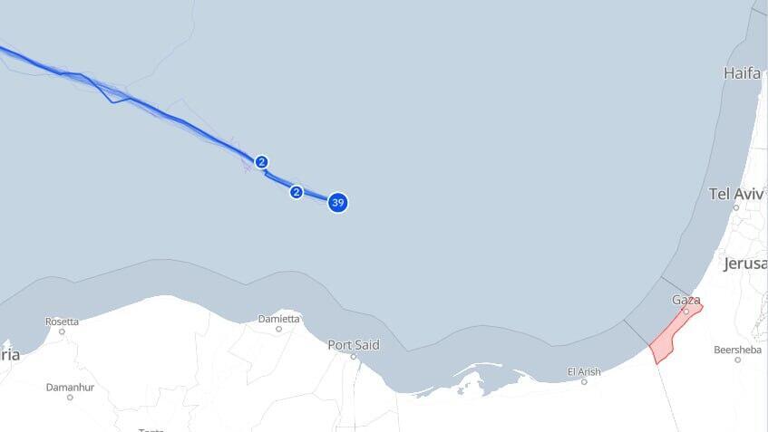 מסלול המשט לעזה