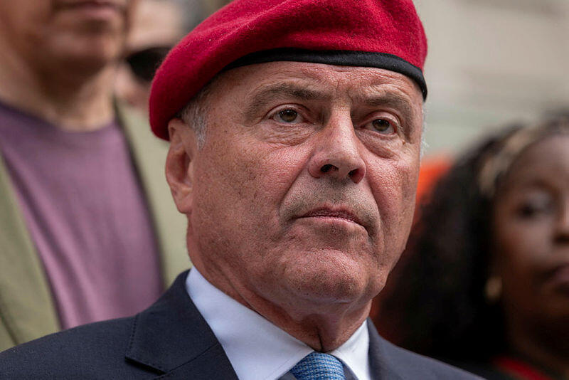 Republican candidate Curtis Sliwa (Photo: SPENCER PLATT/AFP) קרטיס סליווה מועמד לראשות העיר ניו יורק