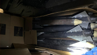 רקטות שאותרו באזור רמאללה