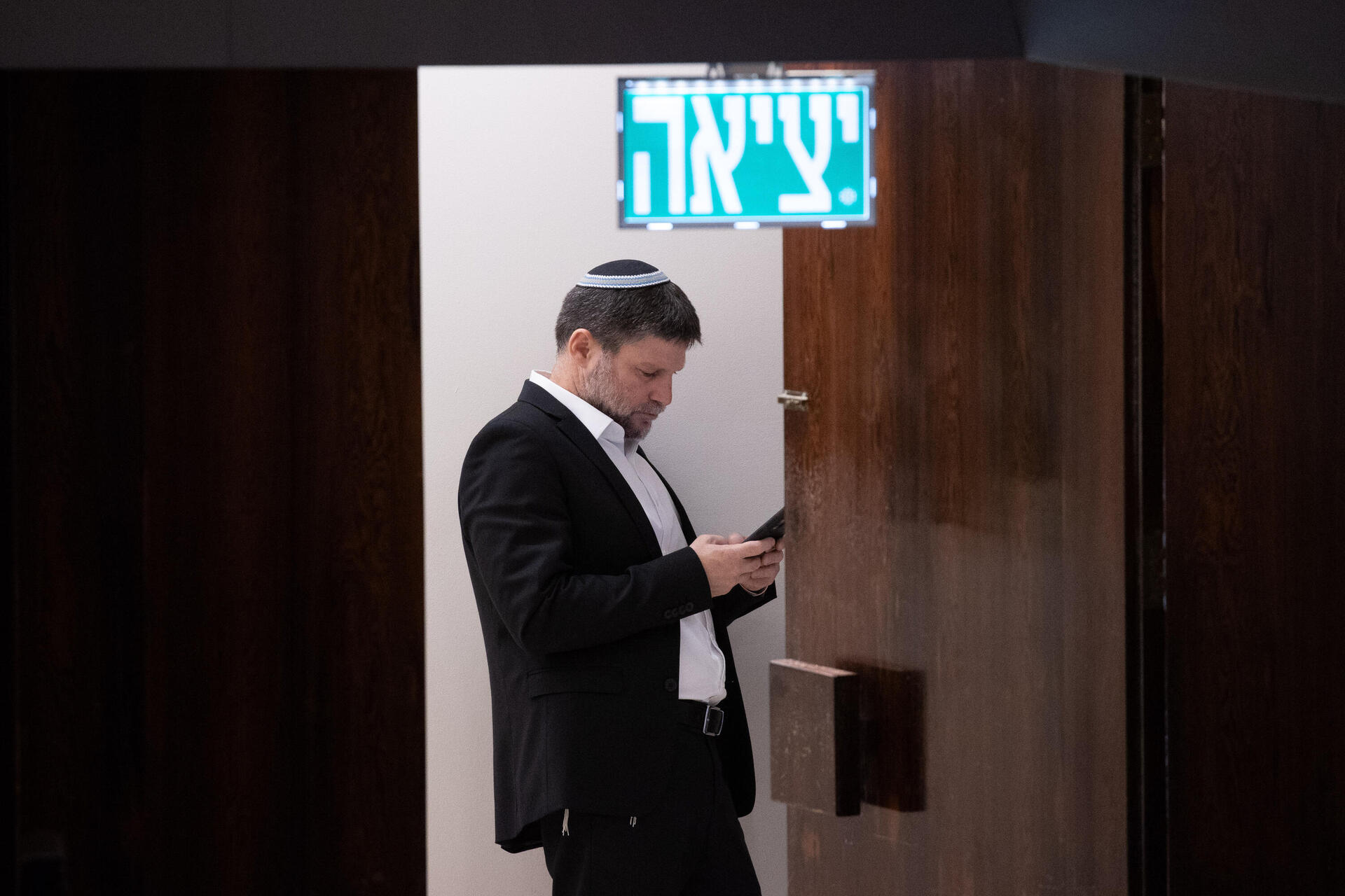 בצלאל סמוטריץ' במליאת הכנסת 