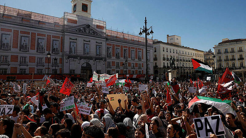 הפגנות פרו-פלסטיניות במדריד, ספרד