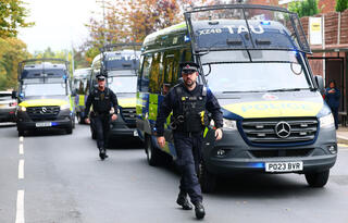 זירת פיגוע בית כנסת מנצ'סטר בריטניה
