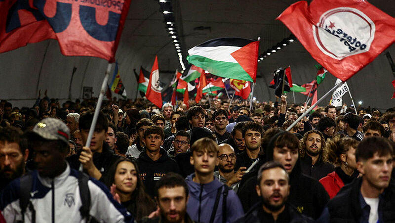 הפגנות פרו-פלסטיניות ברומא, איטליה