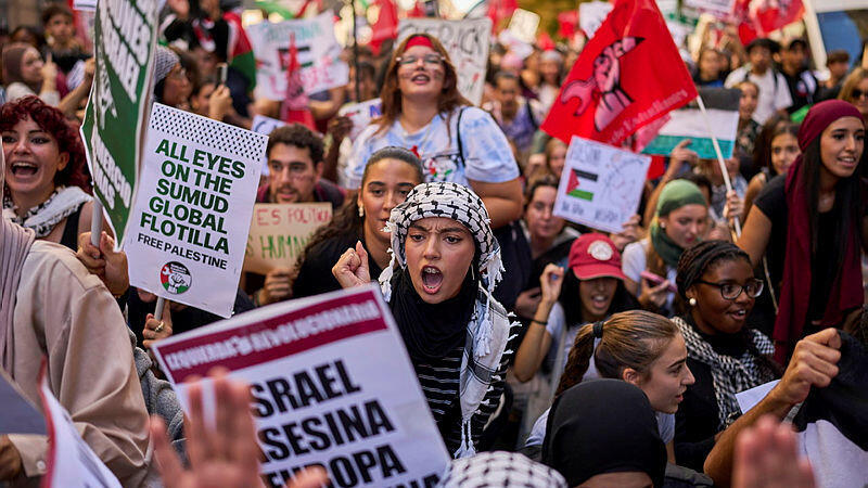 הפגנות פרו-פלסטיניות במדריד, ספרד