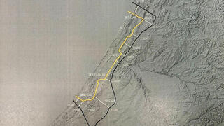 מפת הנסיגה מעזה שפרסם טראמפ