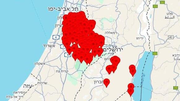 אזעקות בשפלה, ביהודה ובלכיש