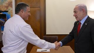 נתניהו בפגישת עבודה עם ראש השב״כ  דוד זיני